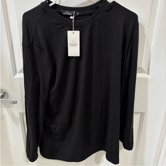 NWT Black Women's Long Sleeve Top - Picture 4 of 4